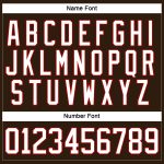 Personalized Hockey Lace Neck Jersey in Brown, White, and Red Colors Personalized Brown White-Red Hockey Lace Neck Jersey