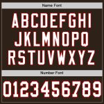 Personalized Brown Red White Mesh Football Jersey for Men, Women & Kids Personalized Brown White-Red Mesh Football Jersey