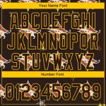Custom Leopard Baseball Jersey with Personalized Name and Number, Brown Yellow 3D Pattern Design Personalized Brown Yellow