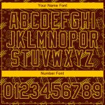 Custom Oktoberfest Beer Festival T-Shirt with Personalized Team Name & Number, 3D Brown Yellow Pattern Design Personalized