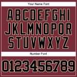 Personalized Burgundy Black Cream Baseball Jersey for Men Women Personalized Burgundy Black-City Cream Baseball Jersey 2