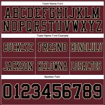 Personalized Burgundy Black City Cream Mesh Football Jersey for Men and Women Personalized Burgundy Black-City Cream Mesh