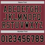 Personalized Burgundy Black Cream Mesh Football Jersey for Men and Women - Custom Team Apparel Personalized Burgundy Black-Cream