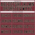 Custom Burgundy and Black Cream Mesh Football Jersey for Men 3 Personalized Burgundy Black-Cream Mesh Football Jersey 3