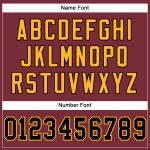 Custom Name Number Authentic Football Jersey Burgundy Black Gold Mesh Personalized Burgundy Black-Gold Mesh Authentic Football
