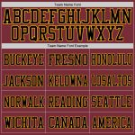 Custom Name Number Authentic Football Jersey Burgundy Black Gold Mesh Personalized Burgundy Black-Gold Mesh Authentic Football