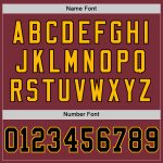 Custom Name Number Burgundy Black-Gold Mesh Football Jersey - Personalized Authentic Throwback Team Jersey Personalized Burgundy