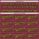 Custom Burgundy and Black Authentic Baseball Jersey with Name and Number Personalized Burgundy Black-Old Gold Authentic Baseball