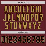 Personalized Performance Vapor Golf Polo Shirt in Burgundy, Black, and Old Gold Personalized Burgundy Black-Old Gold Performance