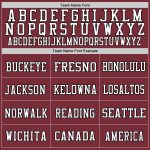 Custom Burgundy Black and White Throwback Football Jersey Personalized Burgundy Black-White Mesh Throwback Football Jersey