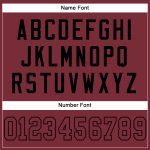 Personalized Burgundy and Black Football Jersey - Custom Mesh Sport Shirt Personalized Burgundy Burgundy-Black Mesh Football