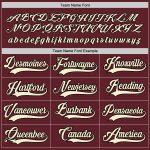Custom Burgundy Black Hockey Jersey - Personalized Sports Apparel 2 Personalized Burgundy Cream-Black Hockey Jersey 2