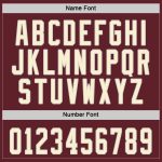 Custom Burgundy and Cream-Black Hockey Jersey - Personalized Sports Apparel Personalized Burgundy Cream-Black Hockey Jersey