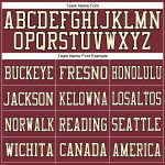 Custom Name & Number Authentic Football Jersey - Personalized Burgundy Cream-Black Mesh Personalized Burgundy Cream-Black