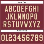 Custom Name and Number Football Jersey - Personalized Burgundy Cream Mesh Authentic Team Jersey Personalized Burgundy Cream