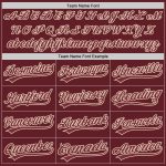 Personalized Burgundy Cream Vapor Performance Golf Polo Shirt - Custom Men's Golf Apparel Personalized Burgundy Cream Performance