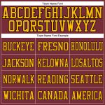 Personalized Gold Black Burgundy Football Jersey for Men and Women Personalized Burgundy Gold-Black Mesh Football Jersey