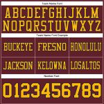 Personalized Burgundy and Gold Navy Football Jersey - Custom Mesh Sportswear 2 Personalized Burgundy Gold-Navy Mesh Football