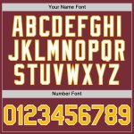 Custom Name Number Baseball Jersey Twinkle Star Gradient Design Burgundy Gold-White 3D Pattern Personalized Burgundy Gold-White