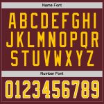 Custom Name Number Hockey Jersey - Burgundy Gold White Personalized Team Jersey Personalized Burgundy Gold-White Hockey Jersey