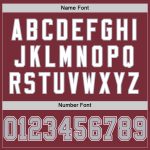 Custom Name Number Authentic Throwback Football Jersey - Burgundy Gray White Mesh Personalized Burgundy Gray-White Mesh Authentic
