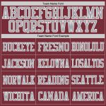 Personalized Football Jersey - Burgundy Gray White Mesh, Custom Team Apparel Personalized Burgundy Gray-White Mesh Football