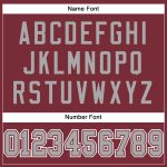 Personalized Football Jersey - Burgundy Gray White Mesh, Custom Team Apparel Personalized Burgundy Gray-White Mesh Football