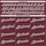 Personalized Burgundy Gray White Performance Tee Shirt for Custom Style and Comfort Personalized Burgundy Gray-White Performance