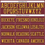 Custom Name and Number Burgundy Navy Gold Mesh Football Jersey - Personalized Authentic Team Jersey Personalized Burgundy