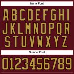 Personalized Burgundy Black Gold Hockey Lace Neck Jersey - Custom Team Apparel Personalized Burgundy Old Gold-Black Hockey