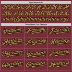 Custom Name and Number Burgundy Black Pinstripe Baseball Jersey - Authentic Split Fashion Team Jersey Personalized Burgundy