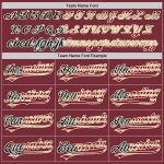 Custom Name and Number Burgundy Vintage Authentic USA Flag Baseball Jersey - Personalized Team Jersey Personalized Burgundy