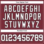 Custom Burgundy Black White Baseball Jersey for Men and Women Personalized Burgundy White-Black Baseball Jersey