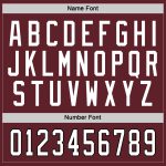 Personalized Burgundy White Black Hockey Jersey Custom Team Apparel Personalized Burgundy White-Black Hockey Jersey