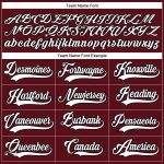Personalized Hockey Lace Neck Jersey - Burgundy White Black Color Options Personalized Burgundy White-Black Hockey Lace Neck