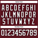 Personalized Hockey Lace Neck Jersey - Burgundy White Black Color Options Personalized Burgundy White-Black Hockey Lace Neck