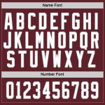 Personalized Burgundy and Blue Hockey Jersey for Men and Women - Custom Sports Apparel Personalized Burgundy White-Blue Hockey
