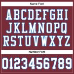 Custom Name and Number Football Jersey - Personalized Burgundy White and Electric Blue Mesh Authentic Team Jersey Personalized