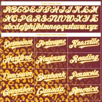 Custom Leopard Print Baseball Jersey with 3D Pattern, Personalized Burgundy and White-Gold Design, Team Name and Number Personalized