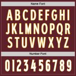 Custom Name and Number Burgundy White-Gold Hockey Jersey - Personalized Team Jersey Personalized Burgundy White-Gold Hockey