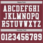 Personalized Burgundy White Gray Authentic Football Jersey Mesh Design Personalized Burgundy White-Gray Mesh Authentic Football