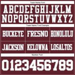 Custom Burgundy White Gray Mesh Football Jersey - Personalized Team Jersey 3 Personalized Burgundy White-Gray Mesh Football
