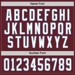 Personalized Hockey Jersey Burgundy White Light Blue for Custom Sports Apparel Personalized Burgundy White-Light Blue Hockey