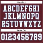 Custom Name and Number Authentic Football Jersey - Personalized Burgundy & Light Blue Mesh Team Jersey Personalized Burgundy