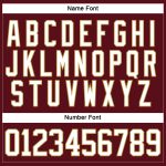 Personalized Burgundy and Old Gold Hockey Lace Neck Jersey for Fans Personalized Burgundy White-Old Gold Hockey Lace Neck
