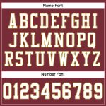 Personalized Football Jersey in Burgundy, White, and Old Gold Mesh - Authentic Design Personalized Burgundy White-Old Gold