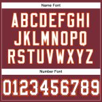 Custom Name Number Burgundy Orange White Mesh Football Jersey - Personalized Authentic Team Jersey Personalized Burgundy