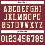 Personalized Burgundy White Orange Mesh Football Jersey for Men Size 2 Personalized Burgundy White-Orange Mesh Football Jersey