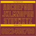 Personalized 3D Fade Washington City Edition Burgundy Yellow Baseball Jersey Personalized Burgundy Yellow 3D Washington City
