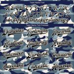 Custom Name and Number Personalized Camo Ocean 3D Bomber Jacket Salute To Service Black Cream Varsity Letterman Full-Snap